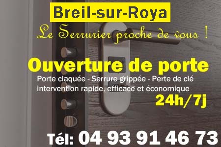 Ouverture de porte Breil-sur-Roya - Porte claquée Breil-sur-Roya - Porte fermée Breil-sur-Roya - serrure bloquée Breil-sur-Roya - serrure grippée Breil-sur-Roya