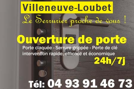 Ouverture de porte Villeneuve-Loubet - Porte claquée Villeneuve-Loubet - Porte fermée Villeneuve-Loubet - serrure bloquée Villeneuve-Loubet - serrure grippée Villeneuve-Loubet