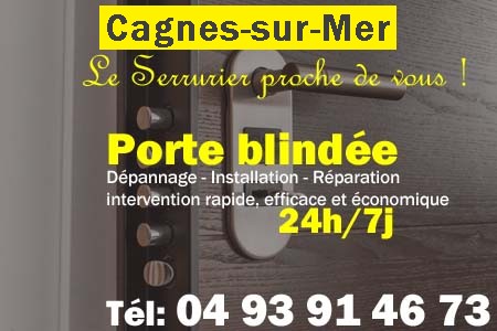 Porte blindée Cagnes-sur-Mer - Porte blindee Cagnes-sur-Mer - Blindage de porte Cagnes-sur-Mer - Bloc porte Cagnes-sur-Mer