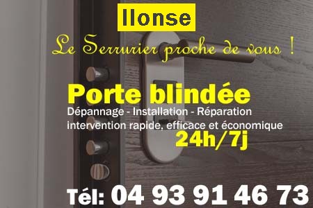 Porte blindée Ilonse - Porte blindee Ilonse - Blindage de porte Ilonse - Bloc porte Ilonse