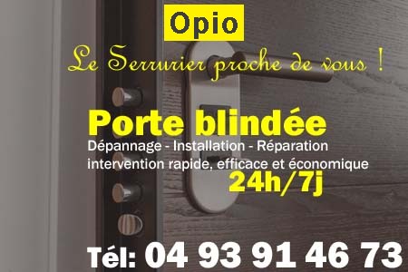 Porte blindée Opio - Porte blindee Opio - Blindage de porte Opio - Bloc porte Opio