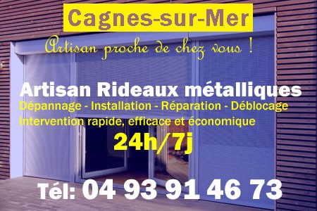 rideau metallique Cagnes-sur-Mer - rideaux metalliques Cagnes-sur-Mer - rideaux Cagnes-sur-Mer - entretien, Pose en neuf, pose en rénovation, motorisation, dépannage, déblocage, remplacement, réparation, automatisation de rideaux métalliques à Cagnes-sur-Mer