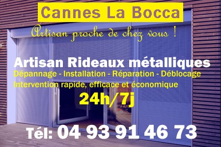 rideau metallique Cannes La Bocca - rideaux metalliques Cannes La Bocca - rideaux Cannes La Bocca - entretien, Pose en neuf, pose en rénovation, motorisation, dépannage, déblocage, remplacement, réparation, automatisation de rideaux métalliques à Cannes La Bocca