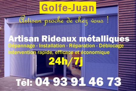 rideau metallique Golfe-Juan - rideaux metalliques Golfe-Juan - rideaux Golfe-Juan - entretien, Pose en neuf, pose en rénovation, motorisation, dépannage, déblocage, remplacement, réparation, automatisation de rideaux métalliques à Golfe-Juan