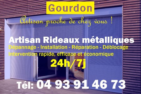 rideau metallique Gourdon - rideaux metalliques Gourdon - rideaux Gourdon - entretien, Pose en neuf, pose en rénovation, motorisation, dépannage, déblocage, remplacement, réparation, automatisation de rideaux métalliques à Gourdon