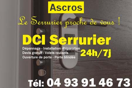 Serrure à Ascros - Serrurier à Ascros - Serrurerie à Ascros - Serrurier Ascros - Serrurerie Ascros - Dépannage Serrurerie Ascros - Installation Serrure Ascros - Urgent Serrurier Ascros - Serrurier Ascros pas cher - sos serrurier ascros - urgence serrurier ascros - serrurier ascros ouvert le dimanche