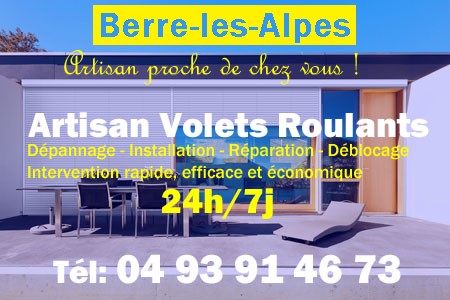 volet roulant Berre-les-Alpes - volets Berre-les-Alpes - volet Berre-les-Alpes - entretien, Pose en neuf, pose en rénovation, motorisation, dépannage, déblocage, remplacement, réparation, automatisation de volet roulant à Berre-les-Alpes