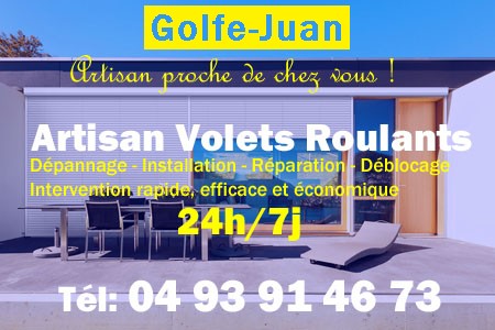 volet roulant Golfe-Juan - volets Golfe-Juan - volet Golfe-Juan - entretien, Pose en neuf, pose en rénovation, motorisation, dépannage, déblocage, remplacement, réparation, automatisation de volet roulant à Golfe-Juan