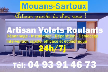 volet roulant Mouans-Sartoux - volets Mouans-Sartoux - volet Mouans-Sartoux - entretien, Pose en neuf, pose en rénovation, motorisation, dépannage, déblocage, remplacement, réparation, automatisation de volet roulant à Mouans-Sartoux